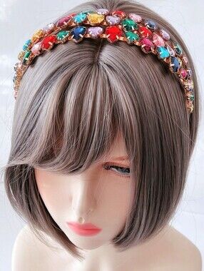 ✨️💎Multicolor Crystal Diamond Statement Headband Crown